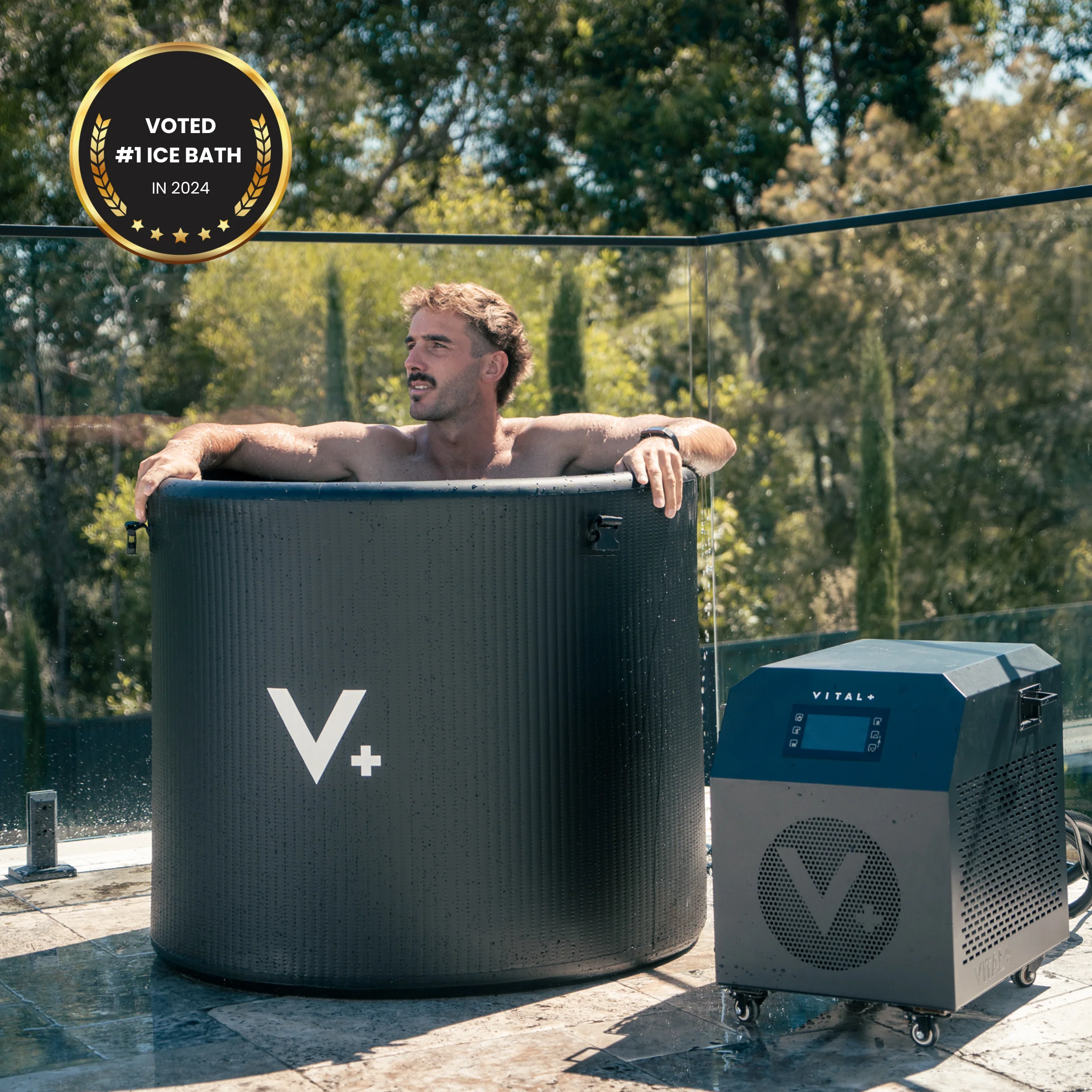 Sauna Infrared + Ice Bath Barrel + Ultra Max Chiller - US - Image 5