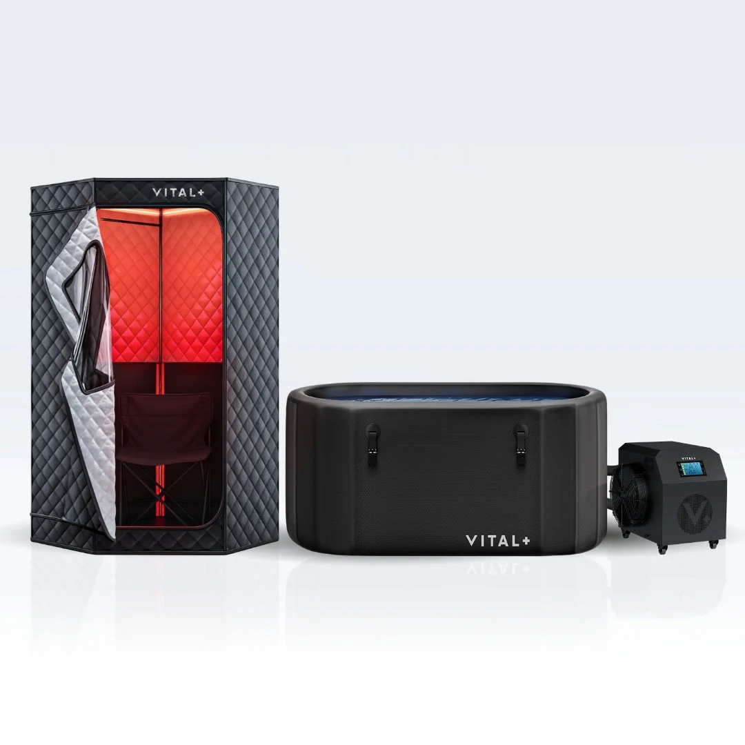 Sauna Infrared + Ice Bath Pro + Ultra Max Chiller - US